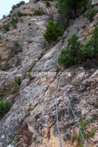 Flanqueo - Tramo 2 - Vía Ferrata La Bárbara - Montalbán - RocJumper