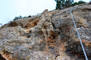 Flanqueo - Tramo 2 - Vía Ferrata La Bárbara - Montalbán - RocJumper