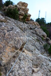 Diagonal - Tramo 2 - Vía Ferrata La Bárbara - Montalbán - RocJumper