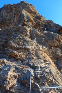 Variante K4 - Escalera ADN - Vía Ferrata La Araña - Sierra Güejar - RocJumper