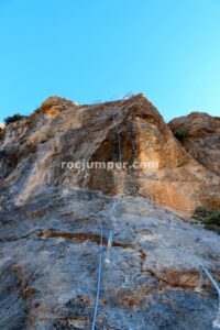 Variante K4 - Desplome - Vía Ferrata La Araña - Sierra Güejar - RocJumper