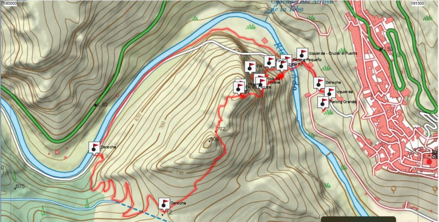 Mapa - Los Picarzos - Aýna - RocJumper