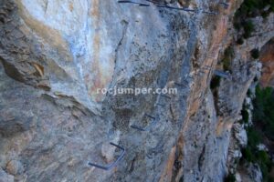 Flanqueo - Sector 1 - Vía Ferrata La Escaluera - Cazorla - RocJumper