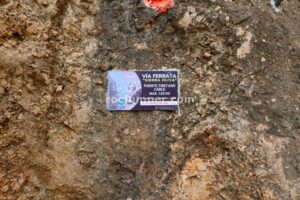 Placa Puente Tibetano - Vía Ferrata Sierra de Oliva - Caudete - RocJumper