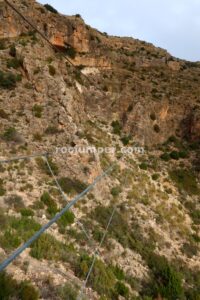 Puente Tibetano - Vía Ferrata Sierra de Oliva - Caudete - RocJumper