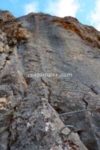 Placa - Tramo 4 - Vía Ferrata John Hogbin - Zafarraya - RocJumper
