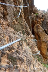 Flanqueo - Tramo 1 - Vía Ferrata La M de Cárdiar - RocJumper