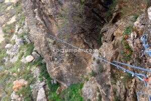 Tirolina - Tramo 1 - Vía Ferrata La M de Cárdiar - RocJumper