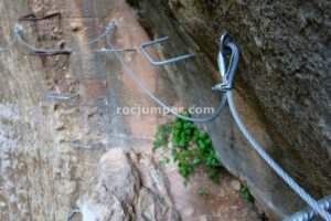 Flanqueo - Tramo 2 - Vía Ferrata Presa de los Caballeros - Montejaque - RocJumper