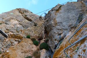 Péndulo de Cadena - Tramo 4 - Vía Ferrata John Hogbin - Zafarraya - RocJumper
