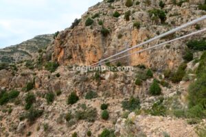 Tirolina - Vía Ferrata Sierra de Oliva - Caudete - RocJumper