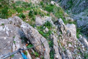 Flanqueo - Tramo 1 - Vía Ferrata Presa de los Caballeros - Montejaque - RocJumper
