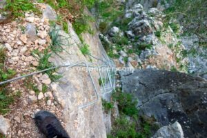 Placa - Tramo 1 - Vía Ferrata Presa de los Caballeros - Montejaque - RocJumper