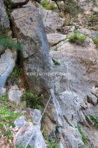 Placa - Tramo 1 - Vía Ferrata Presa de los Caballeros - Montejaque - RocJumper