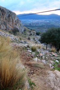 Tirolina 100 m - Tramo 4 - Vía Ferrata John Hogbin - Zafarraya - RocJumper