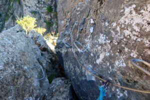 Flanqueo - Sector 3 - Vía Ferrata La Escaluera - Cazorla - RocJumper