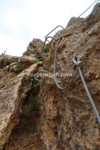 Diagonal - Tramo 2 - Vía Ferrata La M de Cárdiar - RocJumper