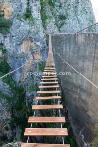 Puente Colgante - Tramo 3 - Vía Ferrata Presa de los Caballeros - Montejaque - RocJumper