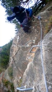Desplome - Vía Ferrata Roc de la Coma d'Erts - La Massana - RocJumper