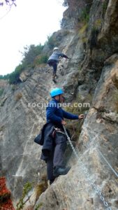 Flanqueos - Vía Ferrata Roc de la Coma d'Erts - La Massana - RocJumper