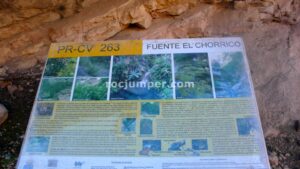 Panel Informativo - Vía Ferrata Fuente del Chorrico - Tous - RocJumper