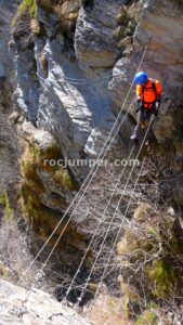 Puente Tibetano - Vía Ferrata Canal del Grau - Canillo - RocJumper