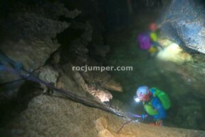 Rápel - Cueva de los Chorros - Río Mundo - Riópar - RocJumper