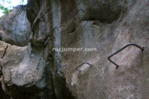 Flanqueo - Vía Ferrata del Calera - Ramales de la Victoria - RocJumper