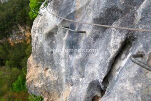 Flanqueo - Vía Ferrata del Calera - Ramales de la Victoria - RocJumper