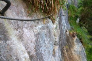 Flanqueo - Vía Ferrata del Calera - Ramales de la Victoria - RocJumper