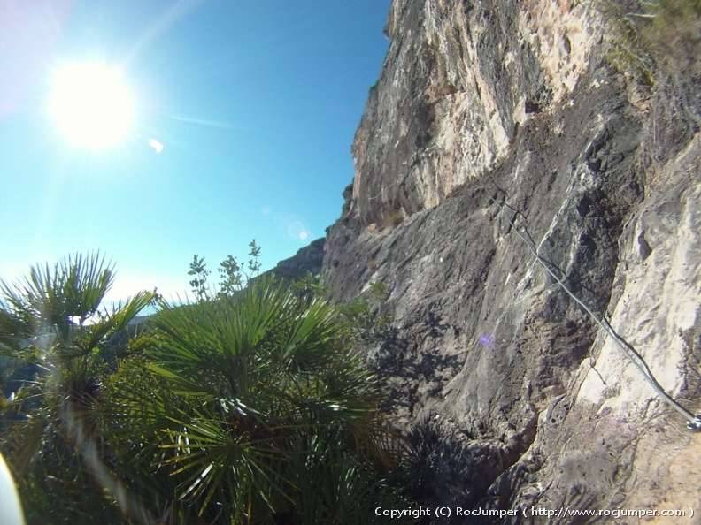 Vía Ferrata Roca Blanca K3 - Torretas de Montsià (100 Cims) - Les Faixes Tancades v4a1I (Montsià, Tarragona)