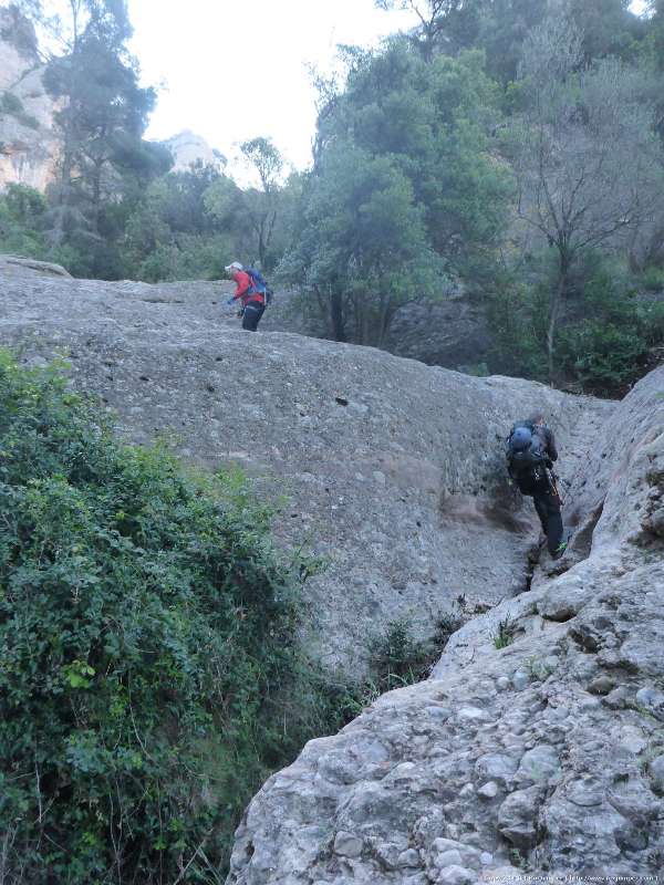 Via Ferrata Canal de las Damas Aproximacion Cadenas